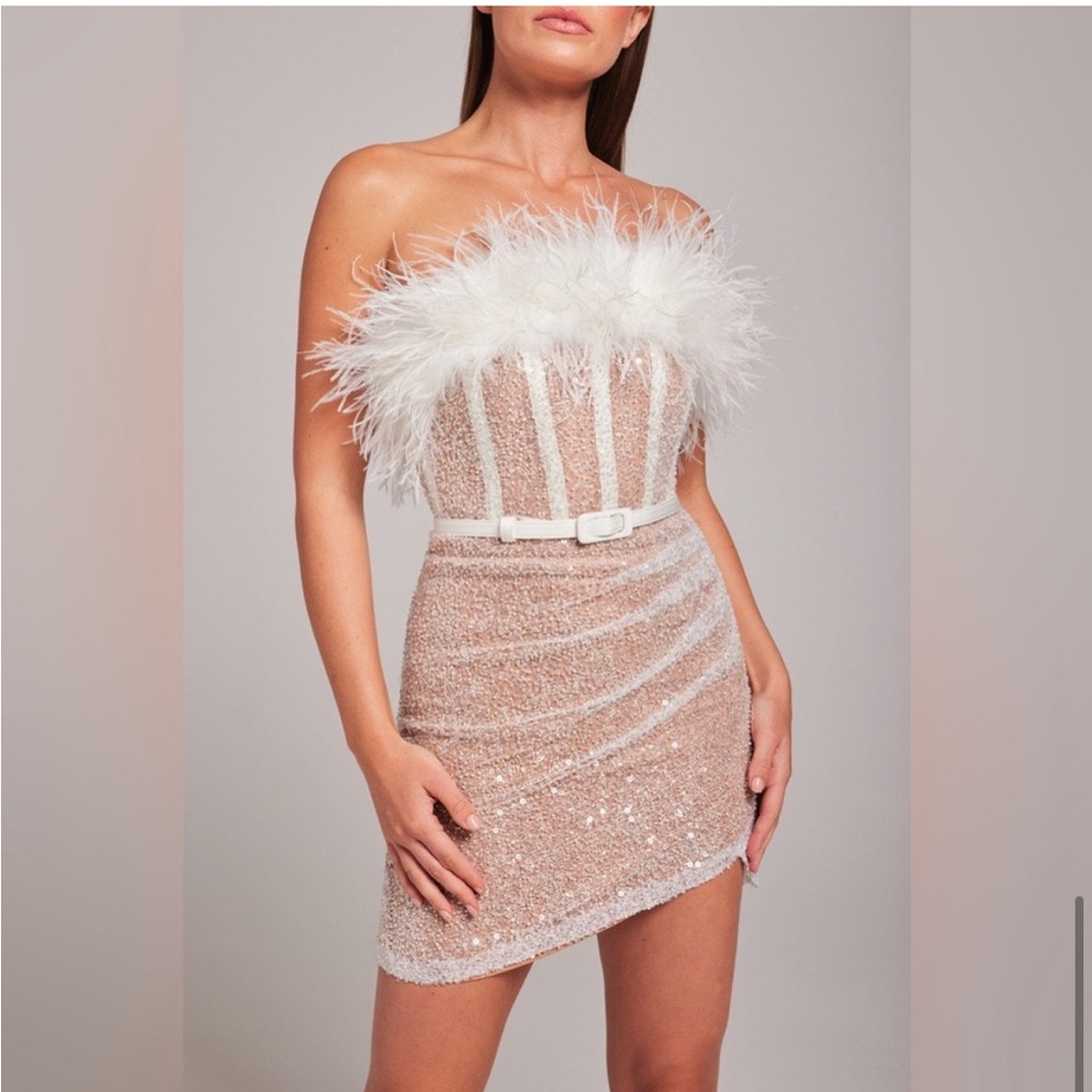 Nadine Merabi Lucie White Dress